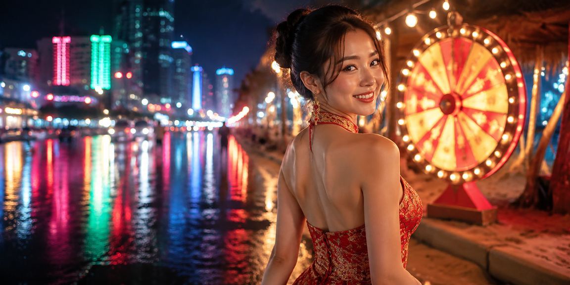 Không khí neon rực rỡ tại TP.HCM trong sự kiện rút thăm may mắn trực tuyến